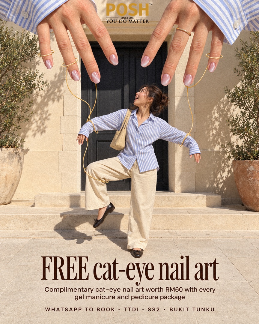 FREE cat-eye nail art, Static ad